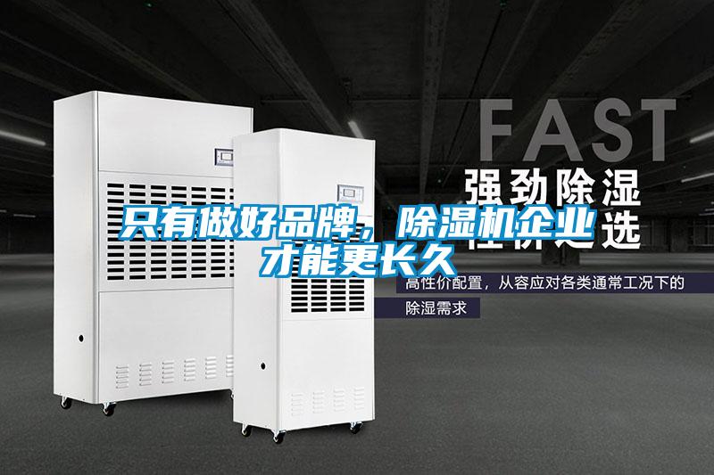 只有做好品牌，除濕機企業(yè)才能更長久