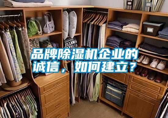 品牌除濕機企業(yè)的誠信,如何建立?