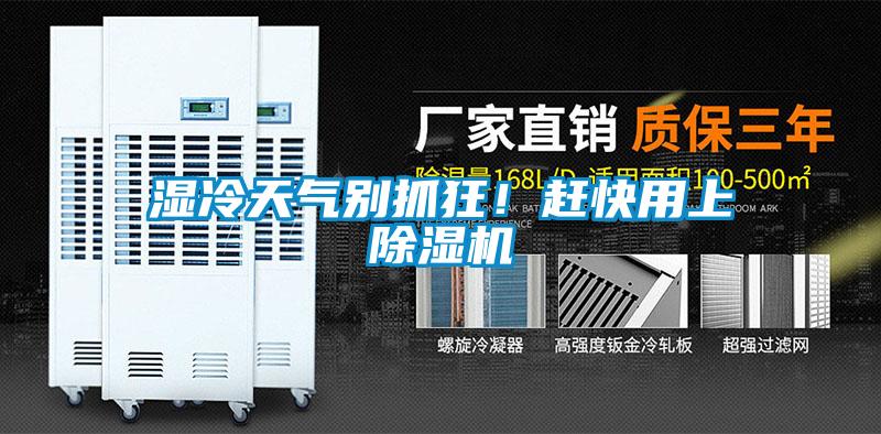 濕冷天氣別抓狂!趕快用上除濕機