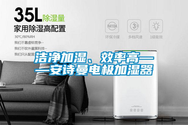 潔凈加濕、效率高——安詩曼電極加濕器