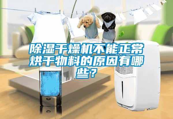 除濕干燥機(jī)不能正常烘干物料的原因有哪些?