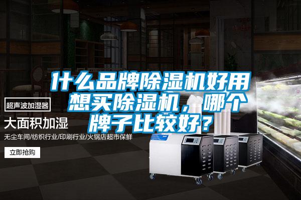 什么品牌除濕機好用 想買除濕機,哪個牌子比較好?