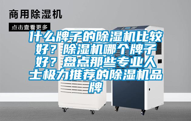 什么牌子的除濕機比較好？除濕機哪個牌子好？盤點那些專業人士極力推薦的除濕機品牌