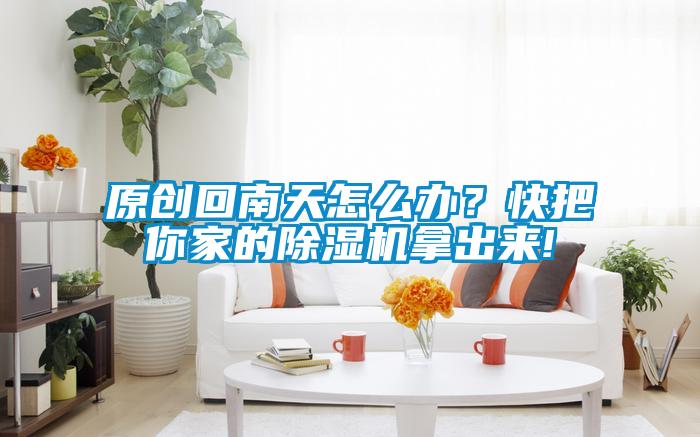 原創(chuàng)回南天怎么辦？快把你家的除濕機拿出來!