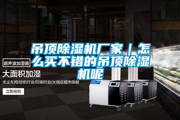 吊頂除濕機廠家|怎么買不錯的吊頂除濕機呢