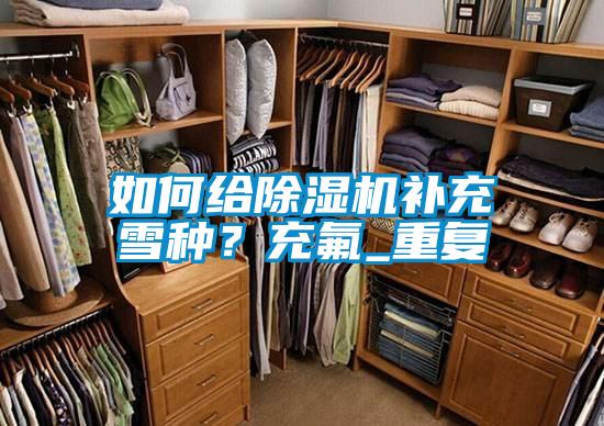 如何給除濕機(jī)補(bǔ)充雪種？充氟_重復(fù)