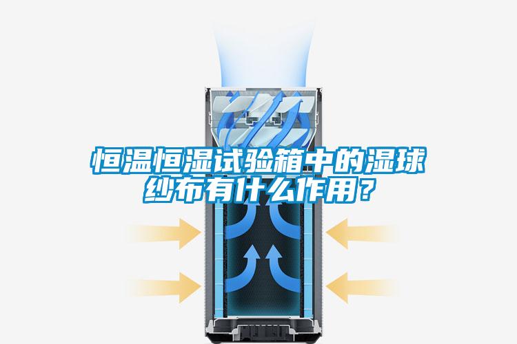 恒溫恒濕試驗箱中的濕球紗布有什么作用？