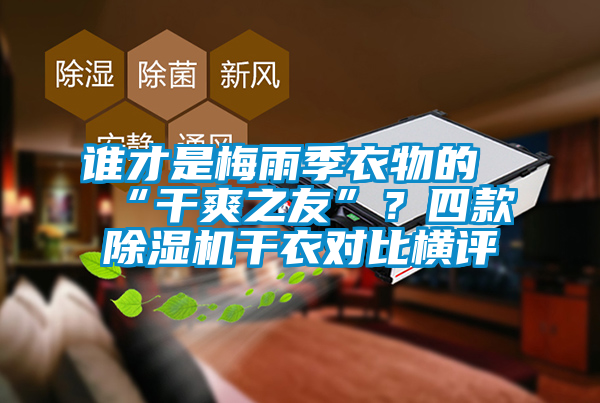 誰才是梅雨季衣物的“干爽之友”？四款除濕機干衣對比橫評