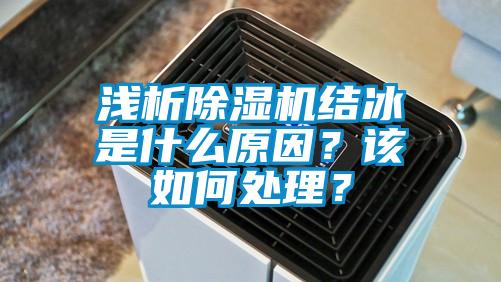 淺析除濕機結冰是什么原因？該如何處理？