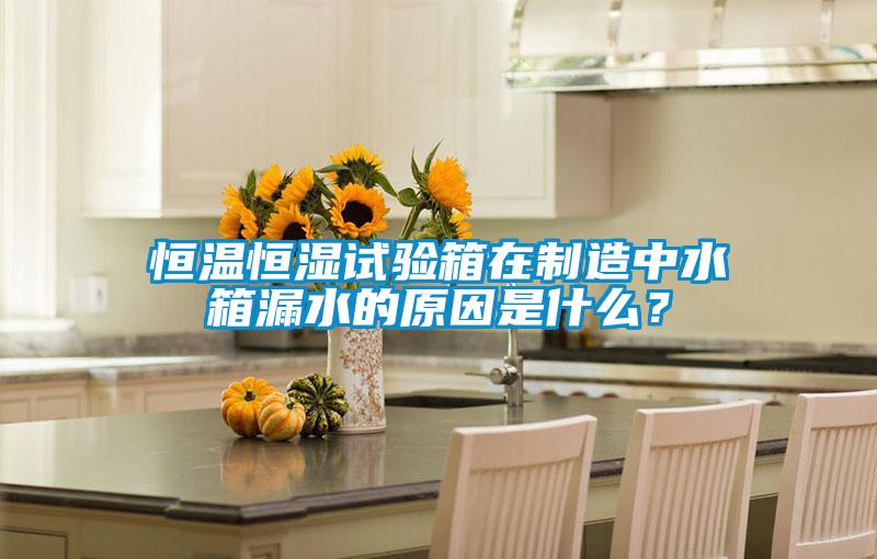 恒溫恒濕試驗箱在制造中水箱漏水的原因是什么？