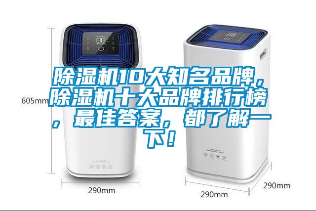 除濕機10大知名品牌，除濕機十大品牌排行榜，最佳答案，都了解一下！