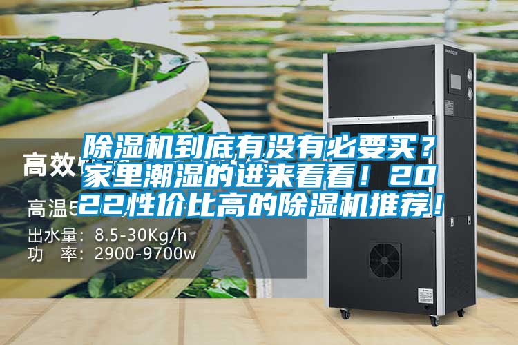 除濕機到底有沒有必要買？家里潮濕的進來看看！2022性價比高的除濕機推薦！